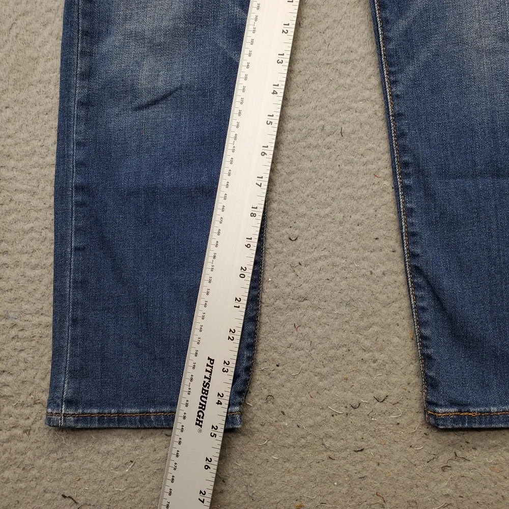 Levi's Wedgie Straight Jeans Mens 28x26 Blue Denim‎ Red Tab Button Fly 5-Pocket
